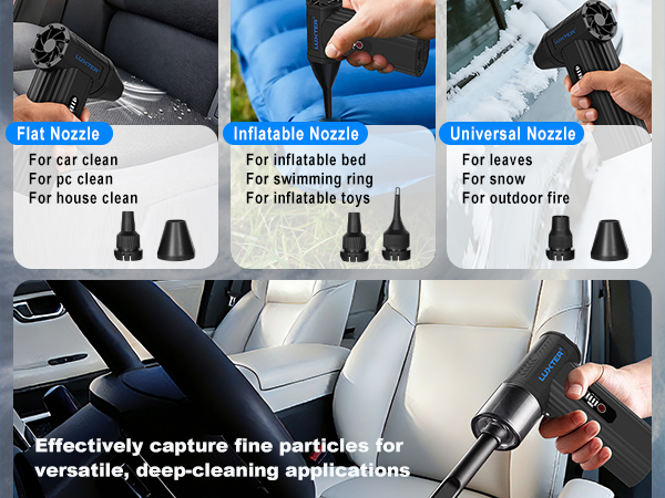 compressed air duster for cleaning PC, computer, keyboard, electric air blower duster