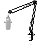 For Elgato Wave 3 Boom Arm, Mic Stand Compatible with Elgato Wave 3 Razer Seiren X Shure SM7B MV7...