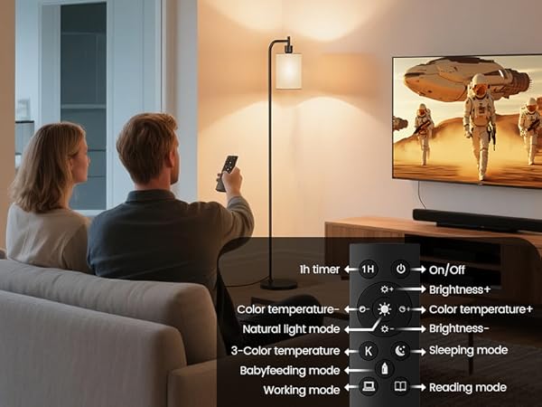 floor lamp with remote