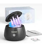 KUNPHY Ultrasonic Retainer Cleaner, 48kHz Denture Cleaner Machine with Cleaning Tablets, Water-Pr...