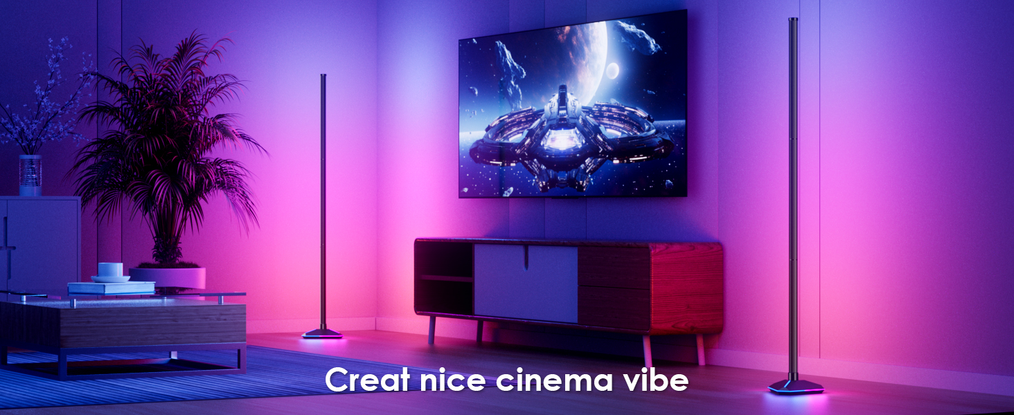 led corner floor lamp