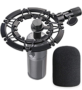 Razer Seiren X Shock Mount and Pop Filter Matching Mic Boom Arm Stand