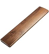 Faluber Wooden Wrist Rest, 17.3-inch Length and 20mm Thickness for Full-Sized Keyboard, Walnut Wo...