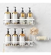 Deyhoc Shower Caddy, 3 Pack Shower Shelves for Inside Bathroom, Rustproof Adhesive Bathroom Organ...