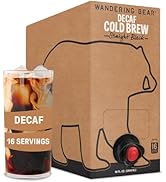 Wandering Bear Decaf Cold Brew Coffee On Tap, Iced Coffee Drink - Bold, Smooth, No Sugar Added, S...
