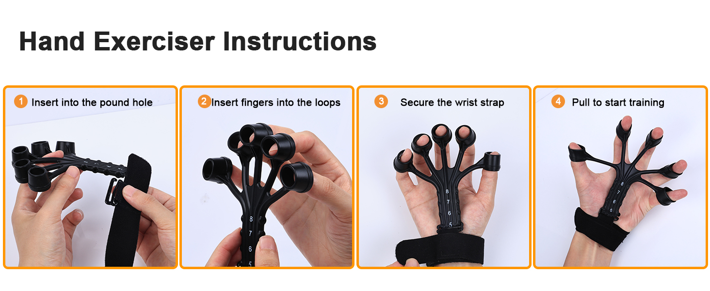 Grip Strength Trainer Kit, Hand Gripper Strengthener