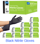 Black Nitrile Gloves 
