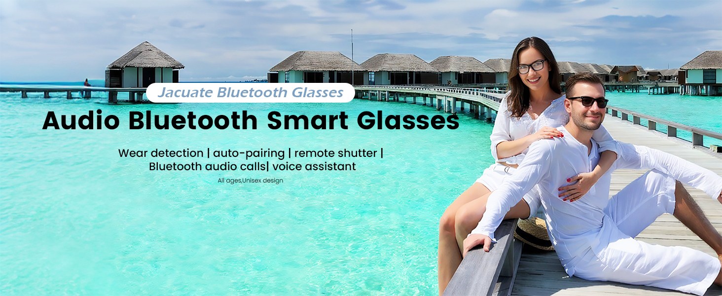 Bluetooth Audio Smart Glasses for Women Men,Blue Light Blocking Bluetooth Glasses with Speak