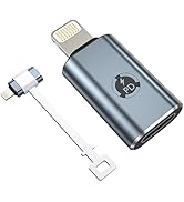 TechMatte USB C to Lightning Adapter, 27W PD Fast Charging Compatible with iPhone/iPad/iPod/AirPo...