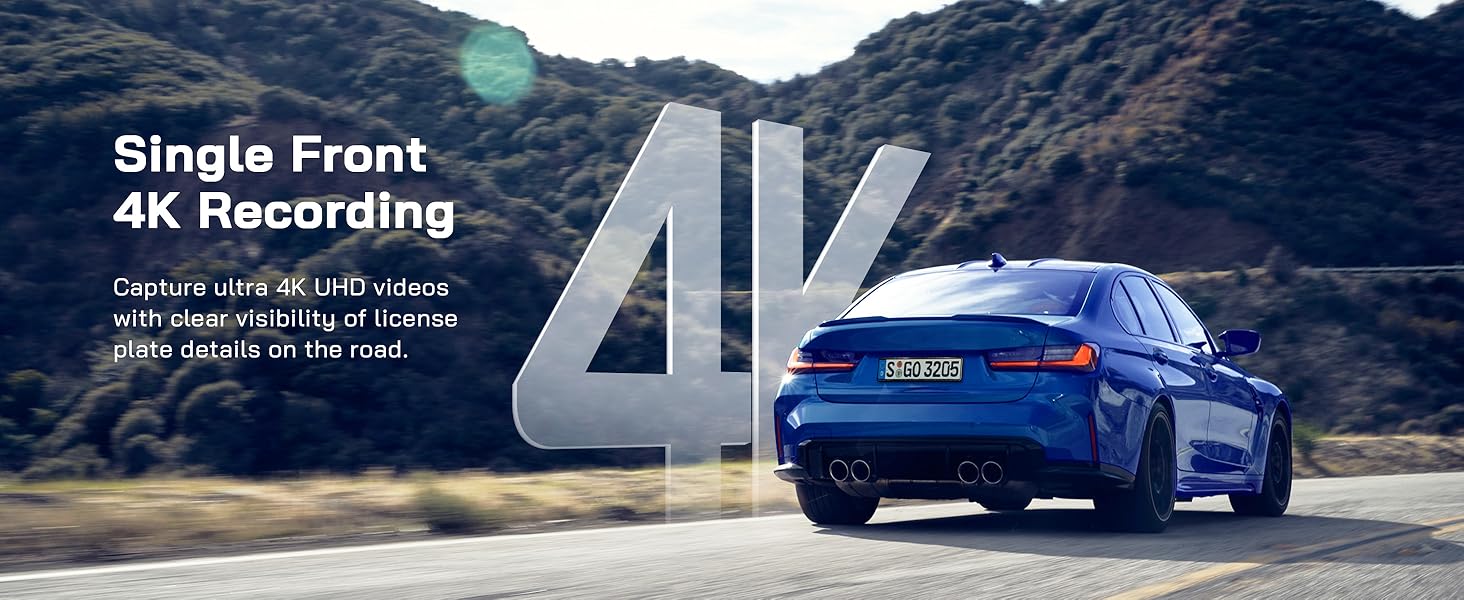 Single Front 4K Recording