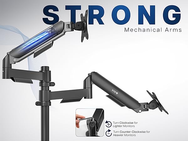 dual mechanical arm mount