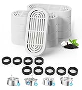 9 Packs Replacement Filters for 108oz/3.2L Ship-Shaped Cat Water Fountain and 4L/134oz Stainless ...