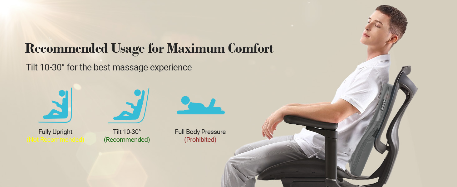 Cupilo back massager with heat