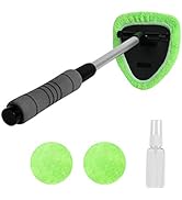 X XINDELL Windshield Cleaner -Microfiber Car Window Cleaning Tool with Extendable Handle and Wash...