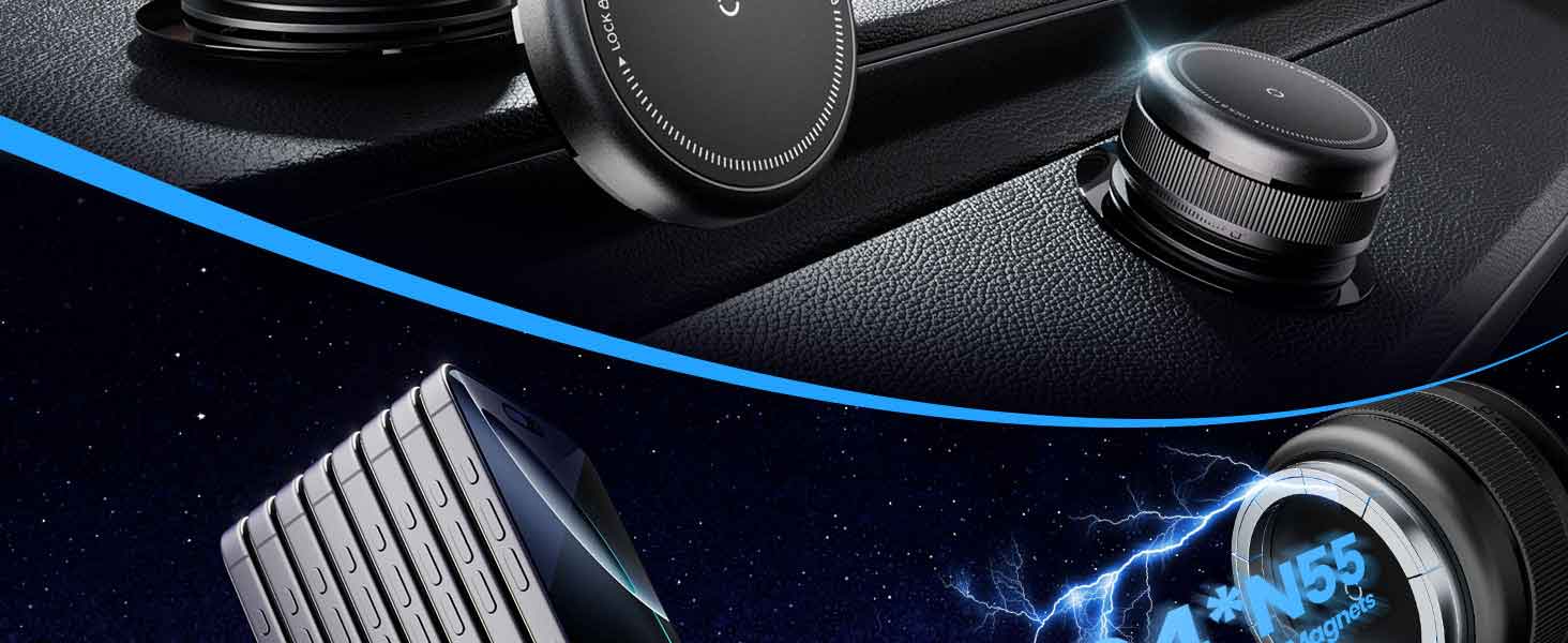 vacuum magnetic phone holder