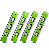 9 Inch Torpedo Level, Magnetic Bubble Level with 45°/90°/180° Bubble Vials, Shock Resistant Level...