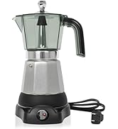 LAOION 6 Cup Manual Espresso Maker, Small Espresso Machines for Home, Cuban Coffee Maker with Det...