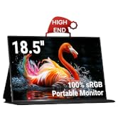 Ingnok Portable Monitor, 18.5 Inch FHD 1080P 100% sRGB Laptop Screen Extender USB C HDMI Portable...