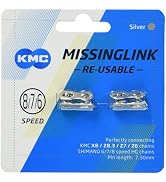 KMC X8 / Z8.3 / Z7 / Z6 Bicycle Chain Missing Link - 7.30mm Length - Silver - CL573R Silver