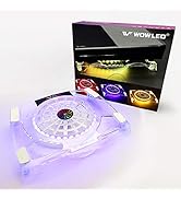 WFPOWER Cooling Fan for PS4, USB RGB LED Backlight, Multi-Color LED Light Cooler Stand, Gaming Mo...