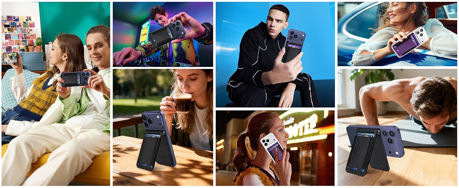 Magnetic wallet for phone