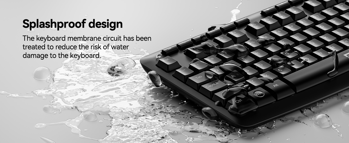 splashproof design