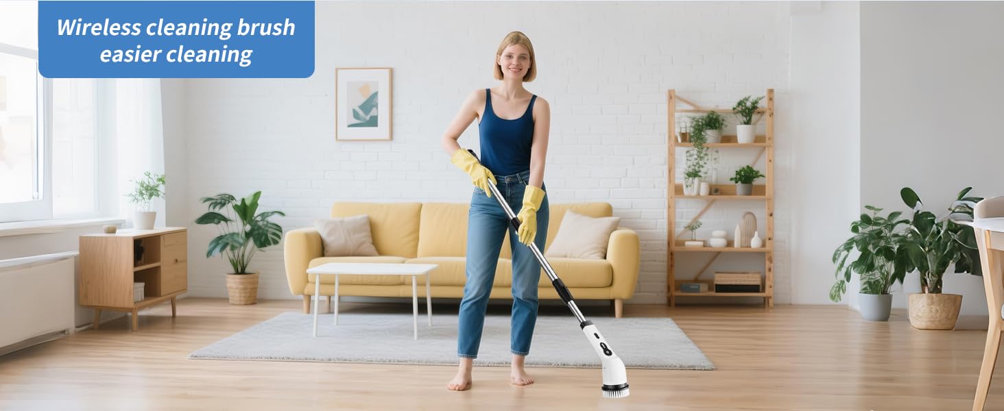 bathroom scrubber shower brush for cleaning shower scrubber with long handle