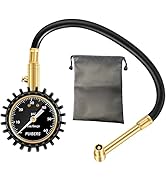 Motorcycle Tire Pressure Gauge 60 PSI, PUIBERS 2’’ dial Mechanical Tire Gauge with 90 Degree Righ...