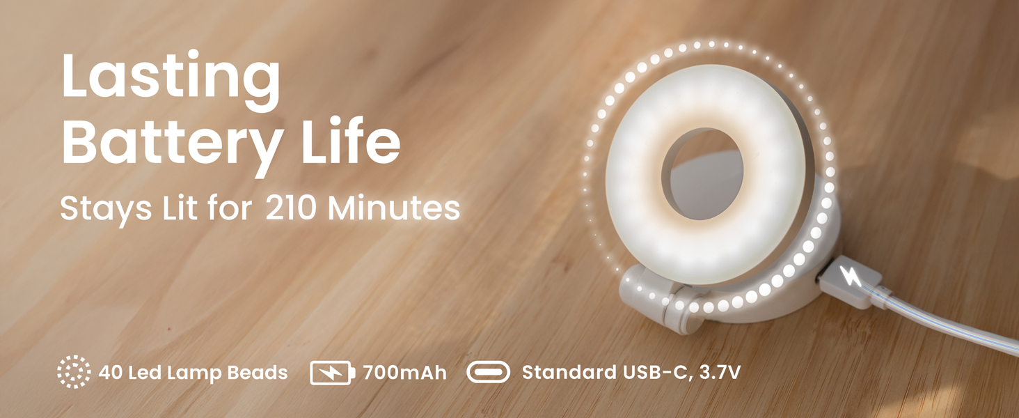 rechargeable phone light for travel vlogging