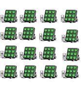 DazzlingStage 90W Square LED Stage Lights, Corded RGBW 4 in 1 Par Lights, LED Par Can by DMX &amp; So...