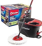 OCedar EasyWring Spin Mop and Bucket System Microfiber Reusable Floor Cleaning Hardwood safe