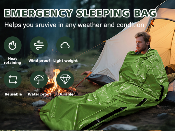 Emergency Sleeping Bag 2 Pack