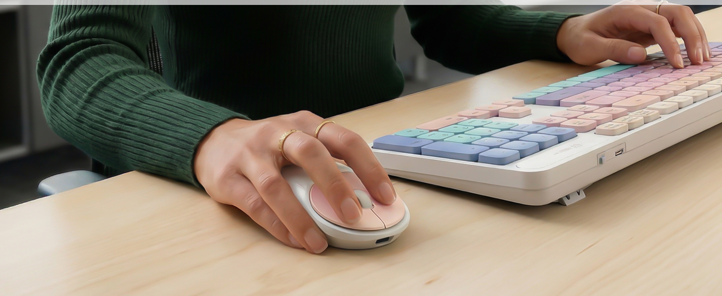quiet silent keyboard and mouse combo