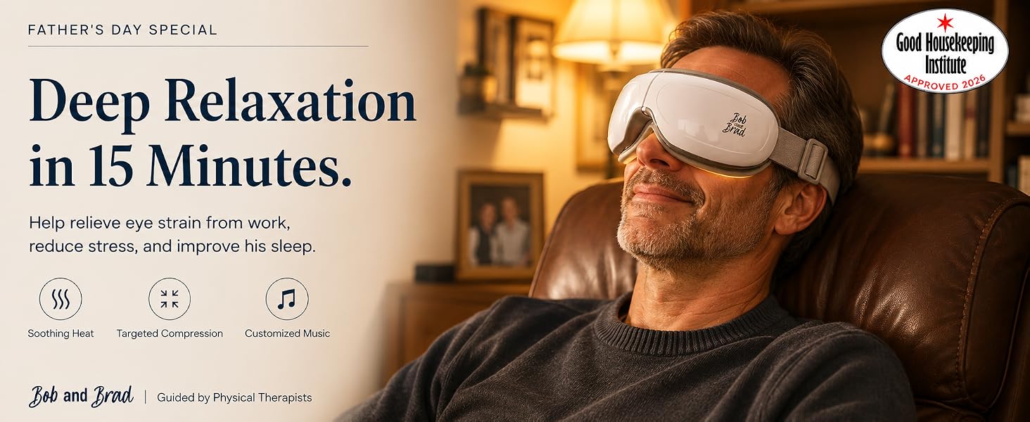 eye massager with heat and cooling eye mask for dry eye headaches migraine relief fathers day gifts