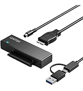 Unitek USB Type-C to SATA III Hard Drive Adapter External Kit Cable for 2.5 3.5 Inch HDD/SSD Hard...