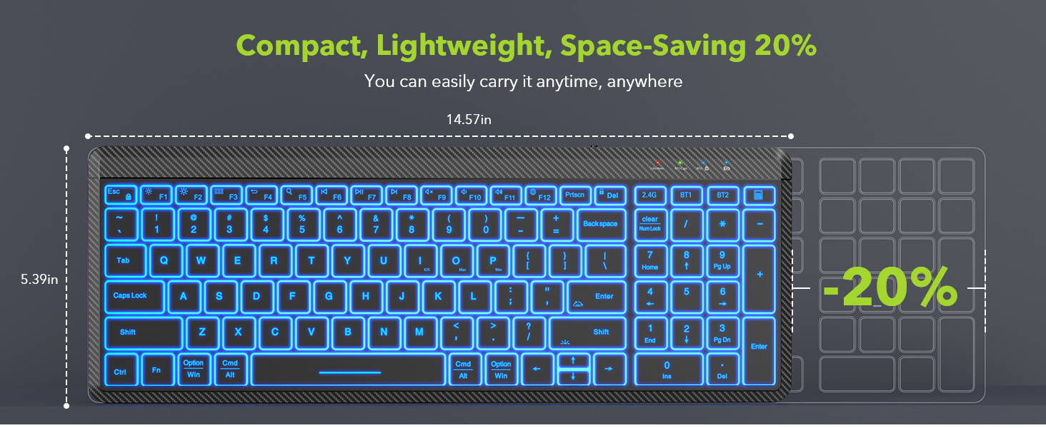 Wireless Keyboard and Mouse Bluetooth
