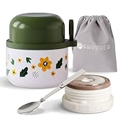 Pawovdeq Kids Stainless Steel Soup Bento Lunch Thermos For Hot Food,Vacuum Insulated Food Jar Con...