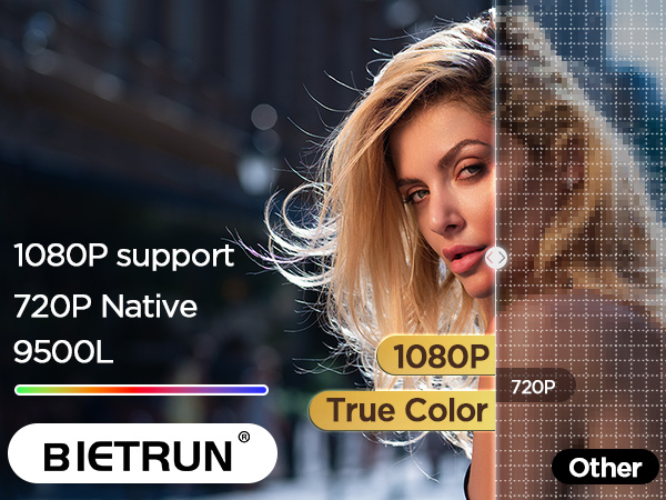 1080p 4k smart projector portable wireless indoor outdoor video projector with wifi and bluetooth