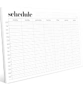 Weekly Schedule Pad, Weekly Planner Notepad, Tear Off Undated Weekly Planner Notepad, A4 Size (8,...