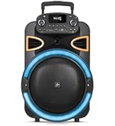 Fisher Bluetooth PA Stereo Speakers System-Karaoke Portable Wireless DJ, 12" 80W Peak Power, Loud...