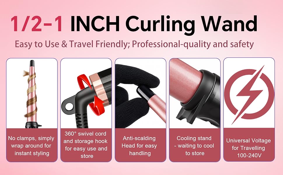 Curling Iron Tapered 