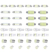 Zosgrew 42 PCS Car LED Lights Interior Kit, T10 31 mm 36 mm 41 mm Reading Light License Plate Lig...