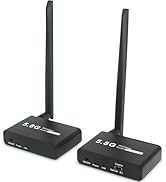 5.8GHz Wireless Audio Transmitter Receiver,164Ft/50M Long Range 18ms Low Latency, Optical/Coaxial...
