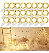 WATERGLIDE 24 Pack Fairy Lights Battery Operated (Included), 6.5ft 20 LED Mini String Lights, Wat...