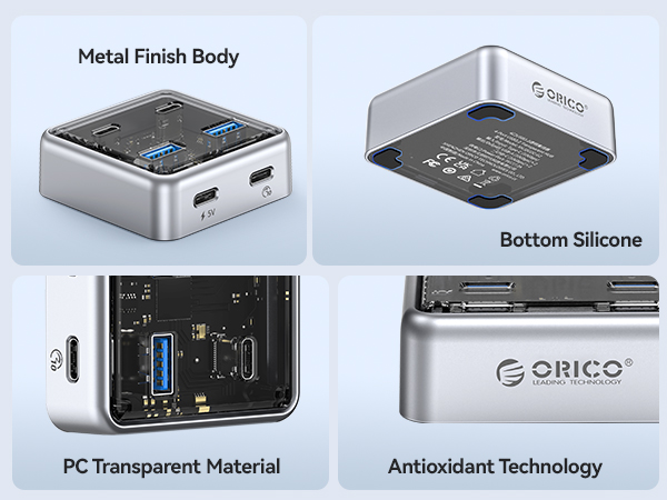 4-Port Alloy USB Splitter