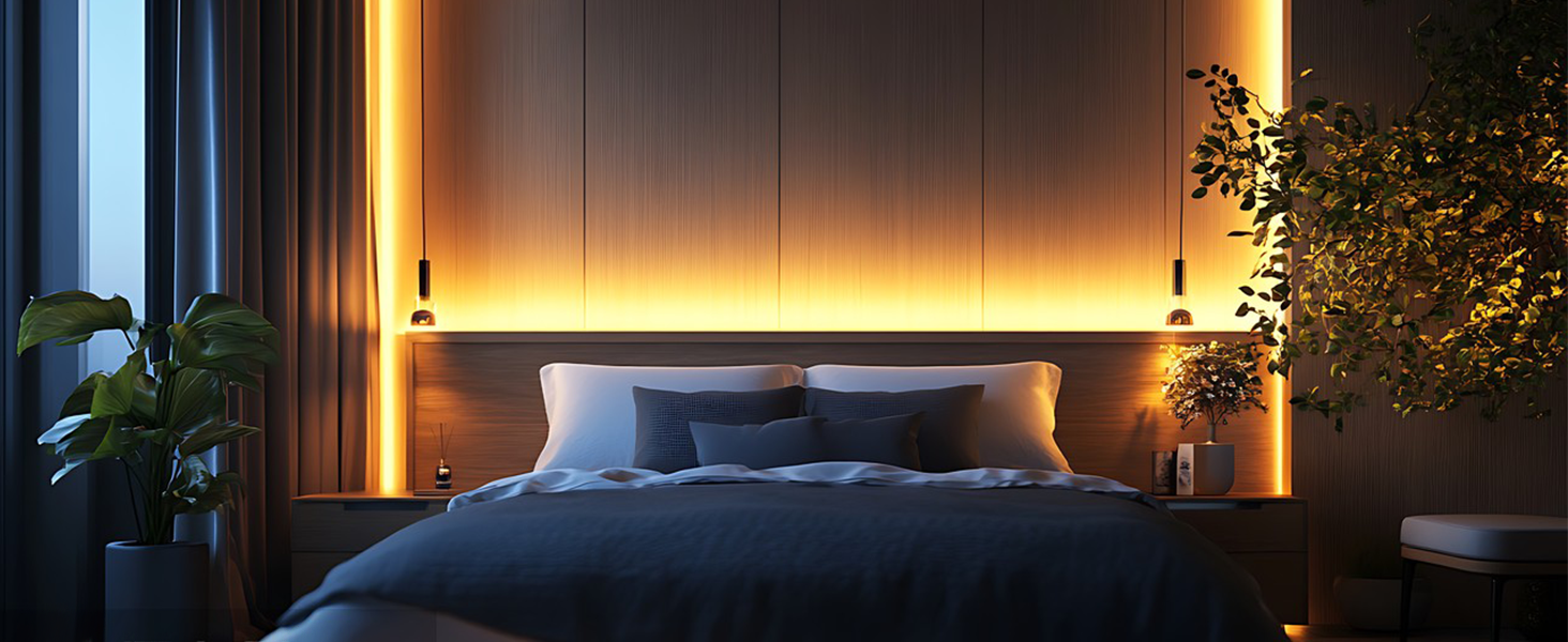 warm lighting for bedroom