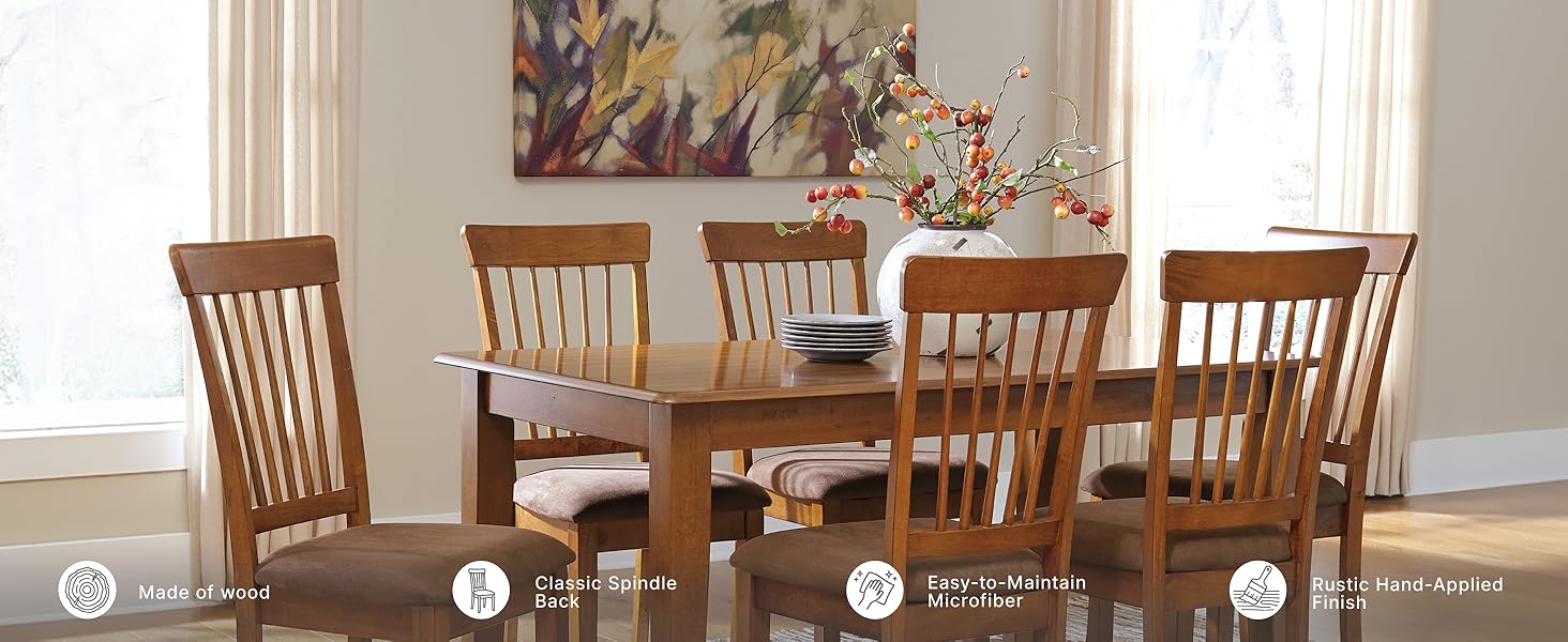 Main product Signature Design by Ashley Berringer dining chairs in rustic brown