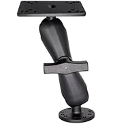 WINDFRD Aluminum 1.5" Ball Fish Finder Mount for Hummingbird Helix 5,7, etc., C Size Universal Ma...