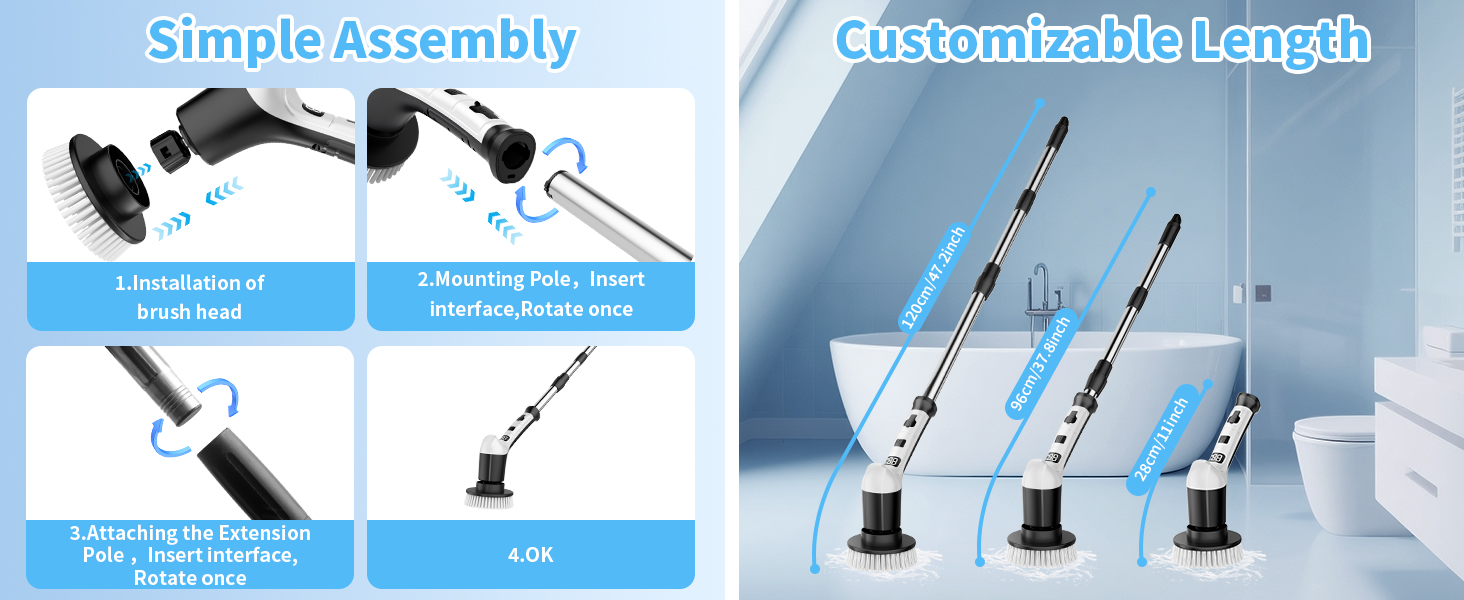 electric scrub brush for cleaning