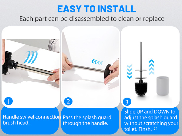 toilet brush and holder set